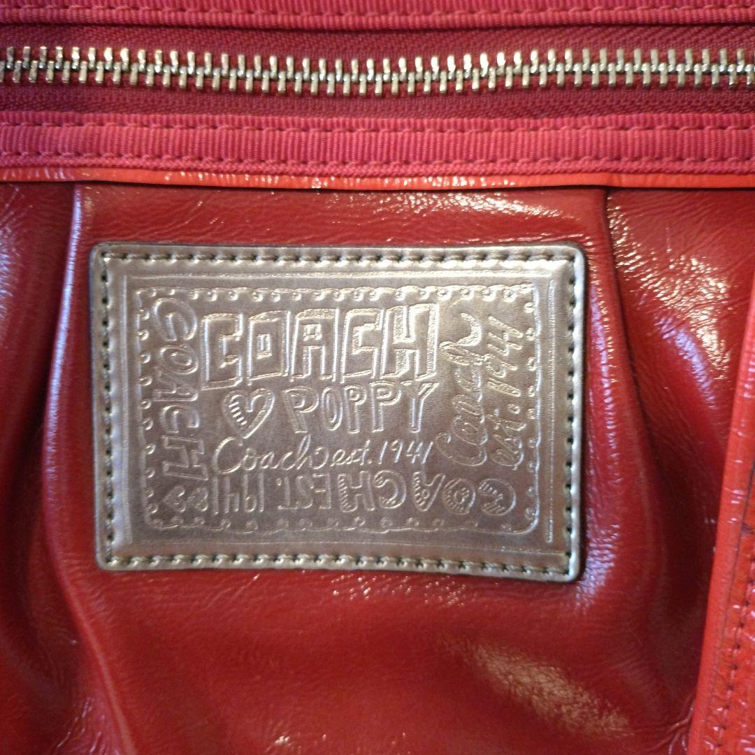 COACH Poppy レッド バッグ