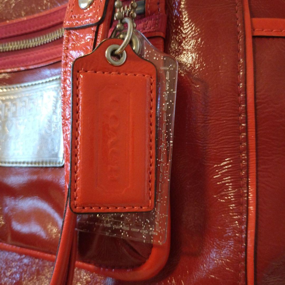 COACH Poppy レッド バッグ