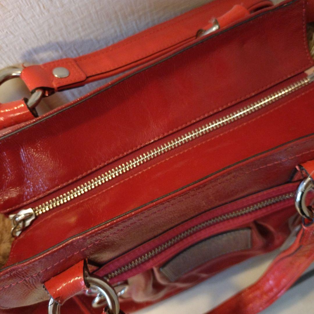 COACH Poppy レッド バッグ
