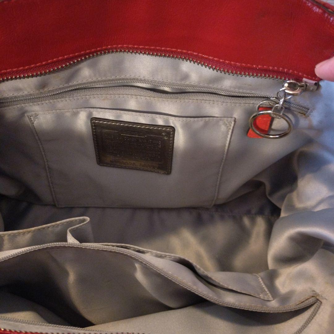 COACH Poppy レッド バッグ