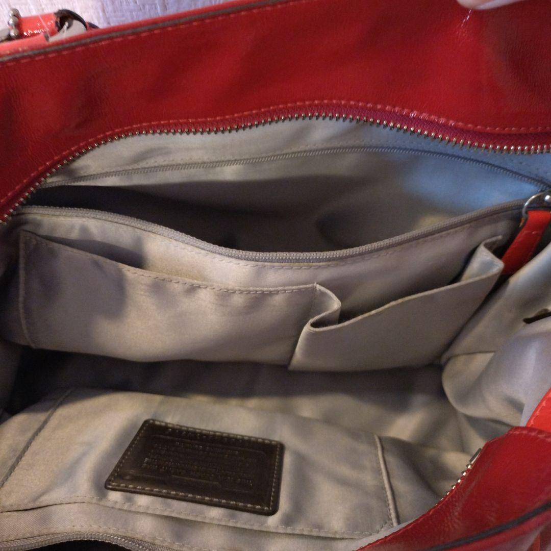 COACH Poppy レッド バッグ