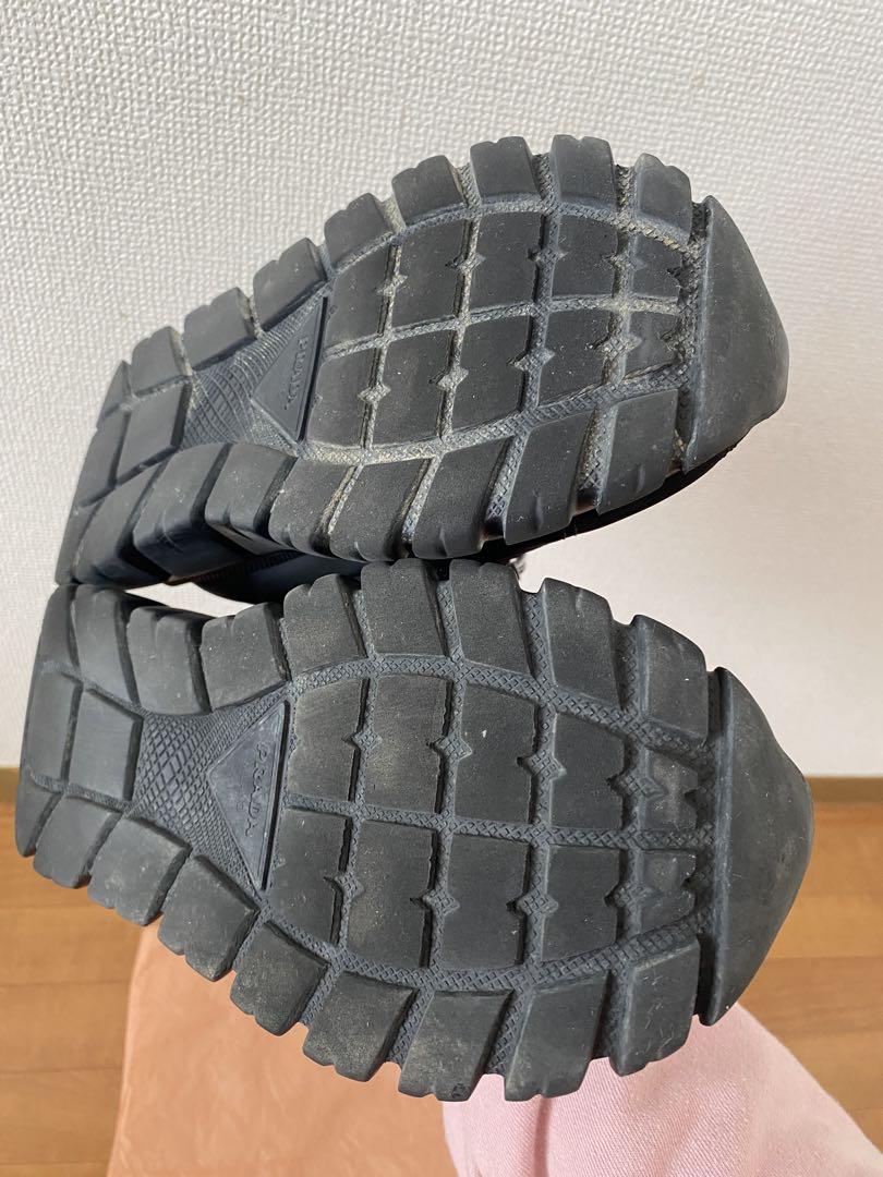 PRADA プラダブラック スニーカー　ラッシュギャバジン　Re Nylon