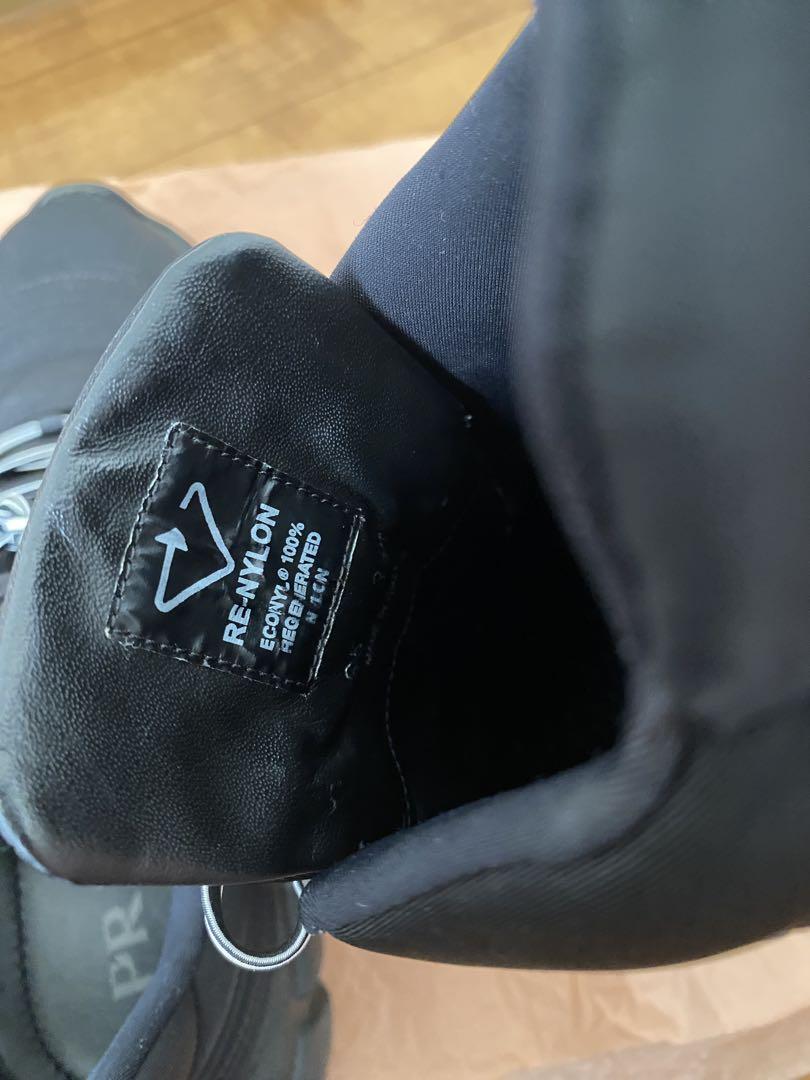 PRADA プラダブラック スニーカー　ラッシュギャバジン　Re Nylon