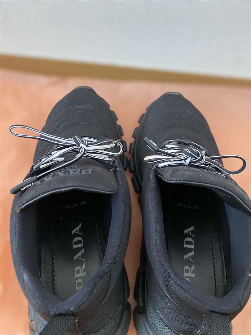PRADA プラダブラック スニーカー　ラッシュギャバジン　Re Nylon