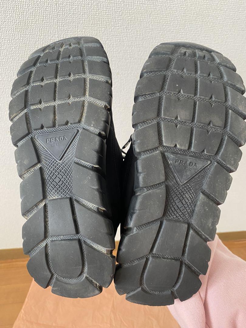 PRADA プラダブラック スニーカー　ラッシュギャバジン　Re Nylon