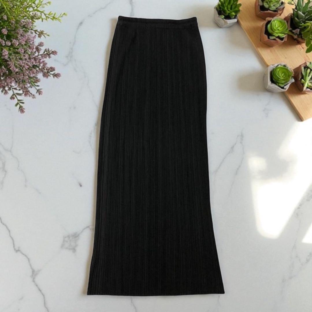 プリーツプリーズ イッセイミヤケ プリーツ ロング スカート 大きいサイズ PLEATS PLEASE ISSEY MIYAKE - PLEATS PLEASE EFFICIENT SQUARE