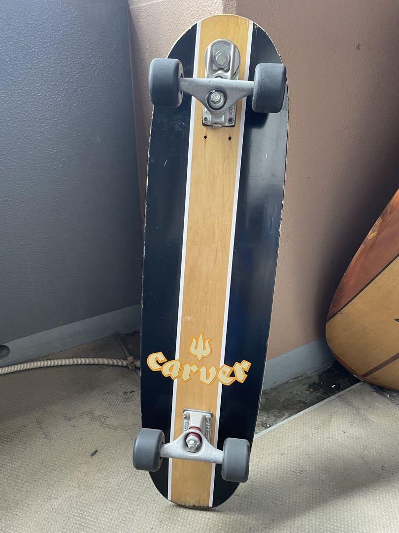 Carver コンプリートスケートボード 黒
