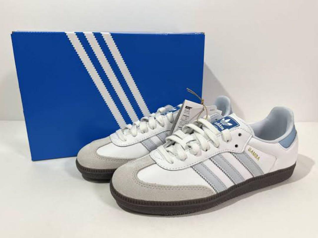 アディダス　サンバ　adidas samba og 24.5 ハローブルー