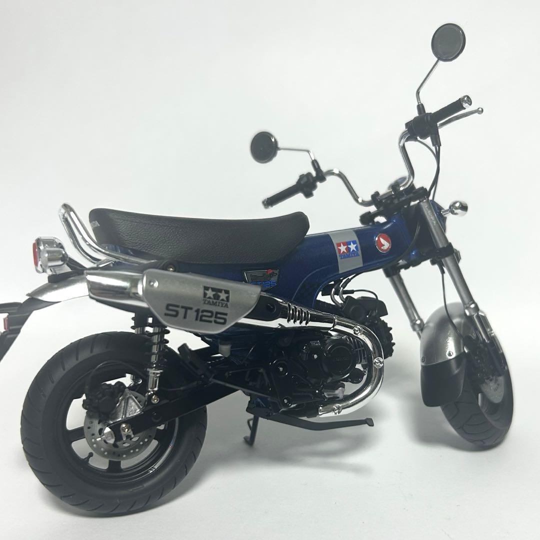 ブルー　タミヤ　ダックス125 プラモデル　完成品
