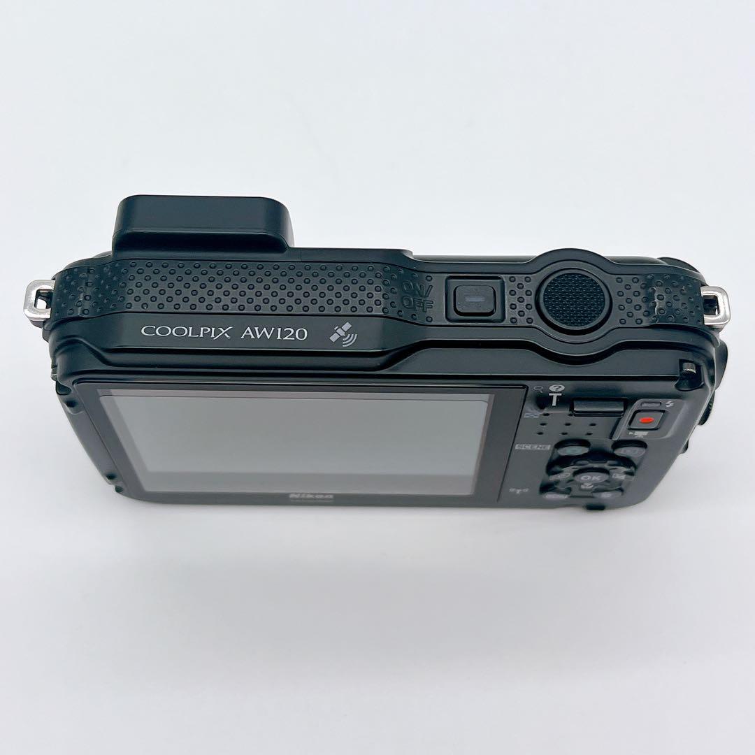 【極美品】NIKON COOLPIX AW120 黒 コンデジ バッテリー2個