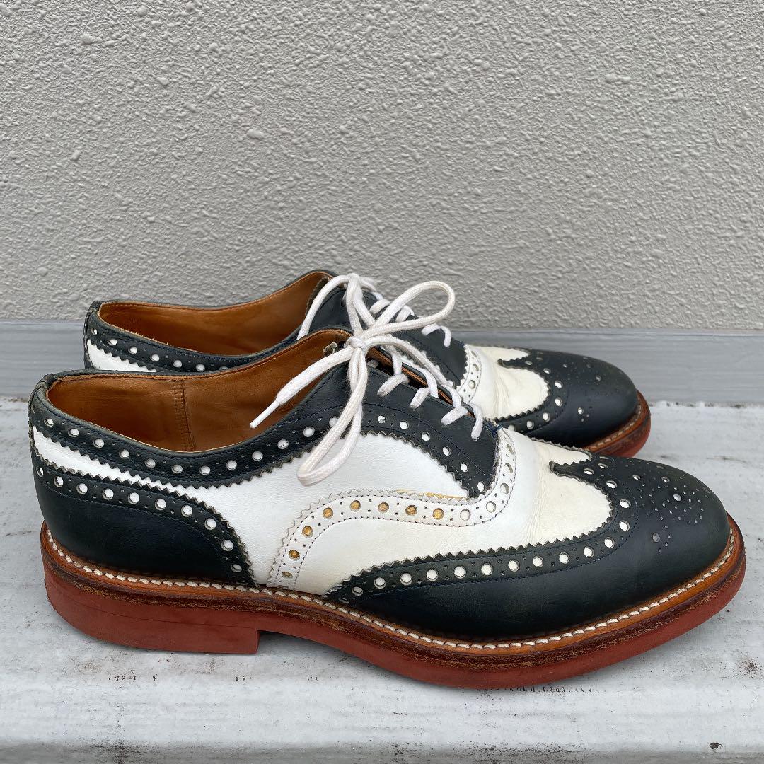 日本製定番 CHURCH's DOWNTON 2 ウィングチップ コンビレザーシューズ fLKes-m37795806462 日本製新品