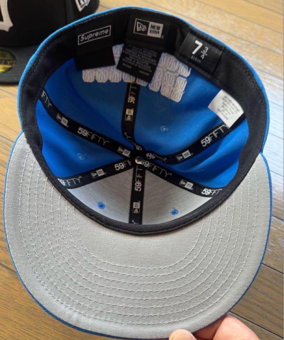 Supreme 59FIFTY キャップ 青 7 3/4