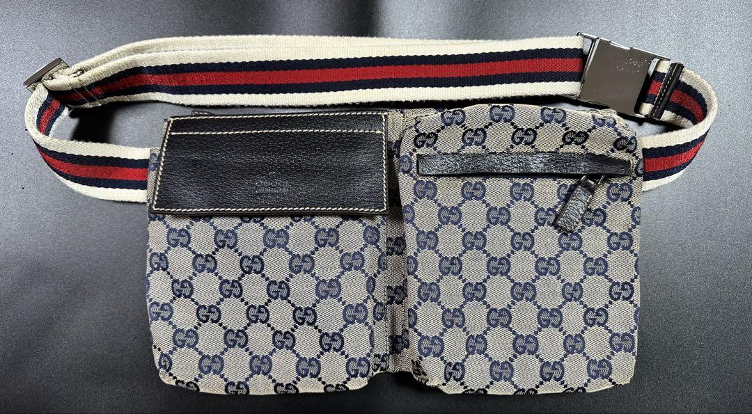 GUCCI GGキャンバス ボディバッグ（ベルトバッグ）型番28566