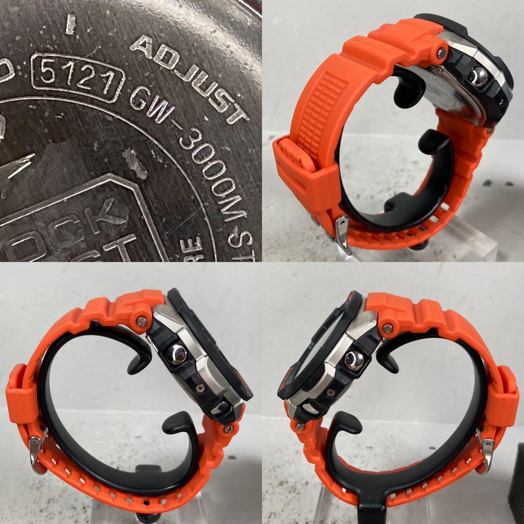 極美品G-SHOCKスカイコックピット 電波ソーラー GW-3000M オレンジ