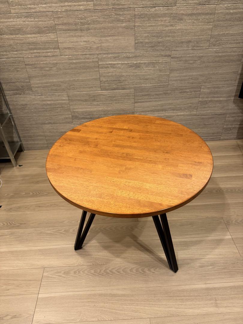KANADEMONO THE CAFE TABLE 天然木ラウンド φ70-80