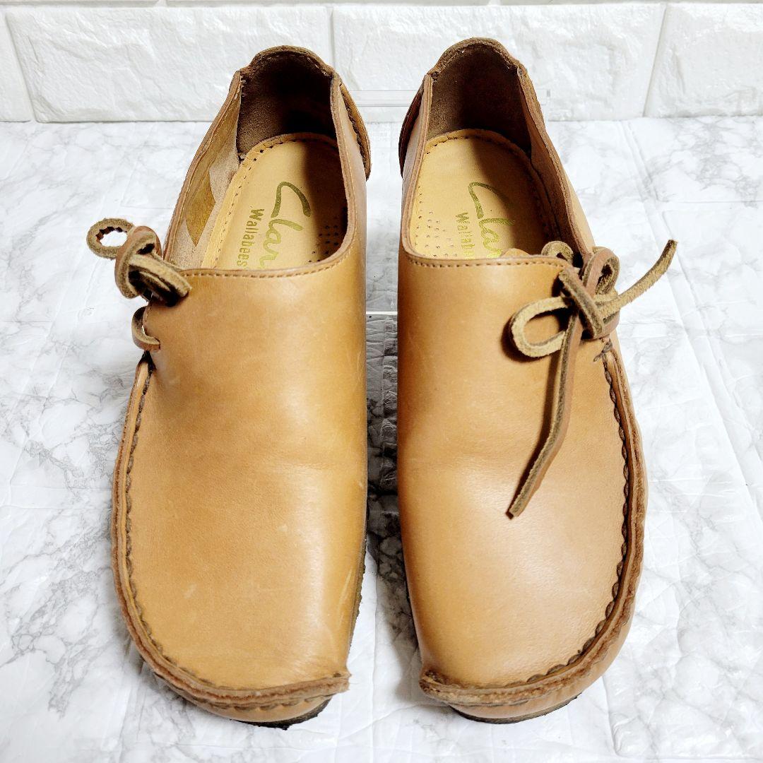 【美品】Clarks LUGGER　クレープソール ワラビーブーツ キャメル