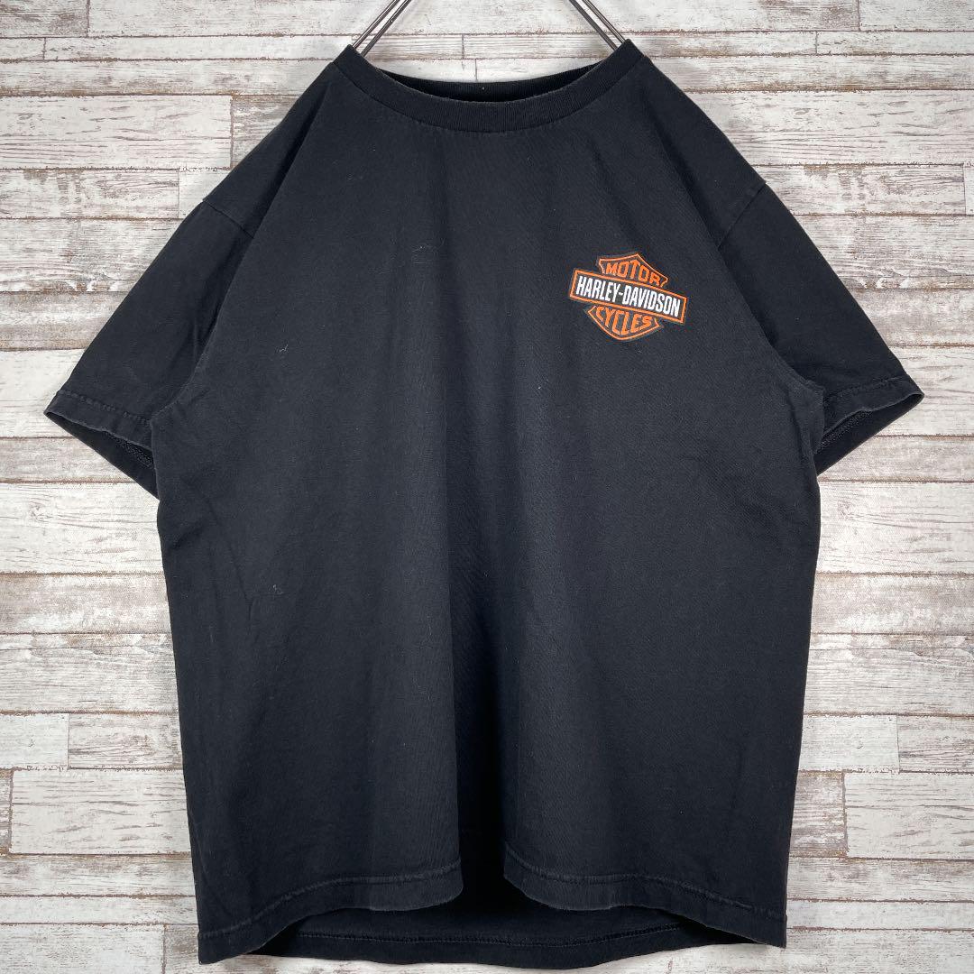 古着 クルーネック Tシャツ L eHzaQ-m37801012270 90s ハーレーダビッドソン 両面プリント 新作