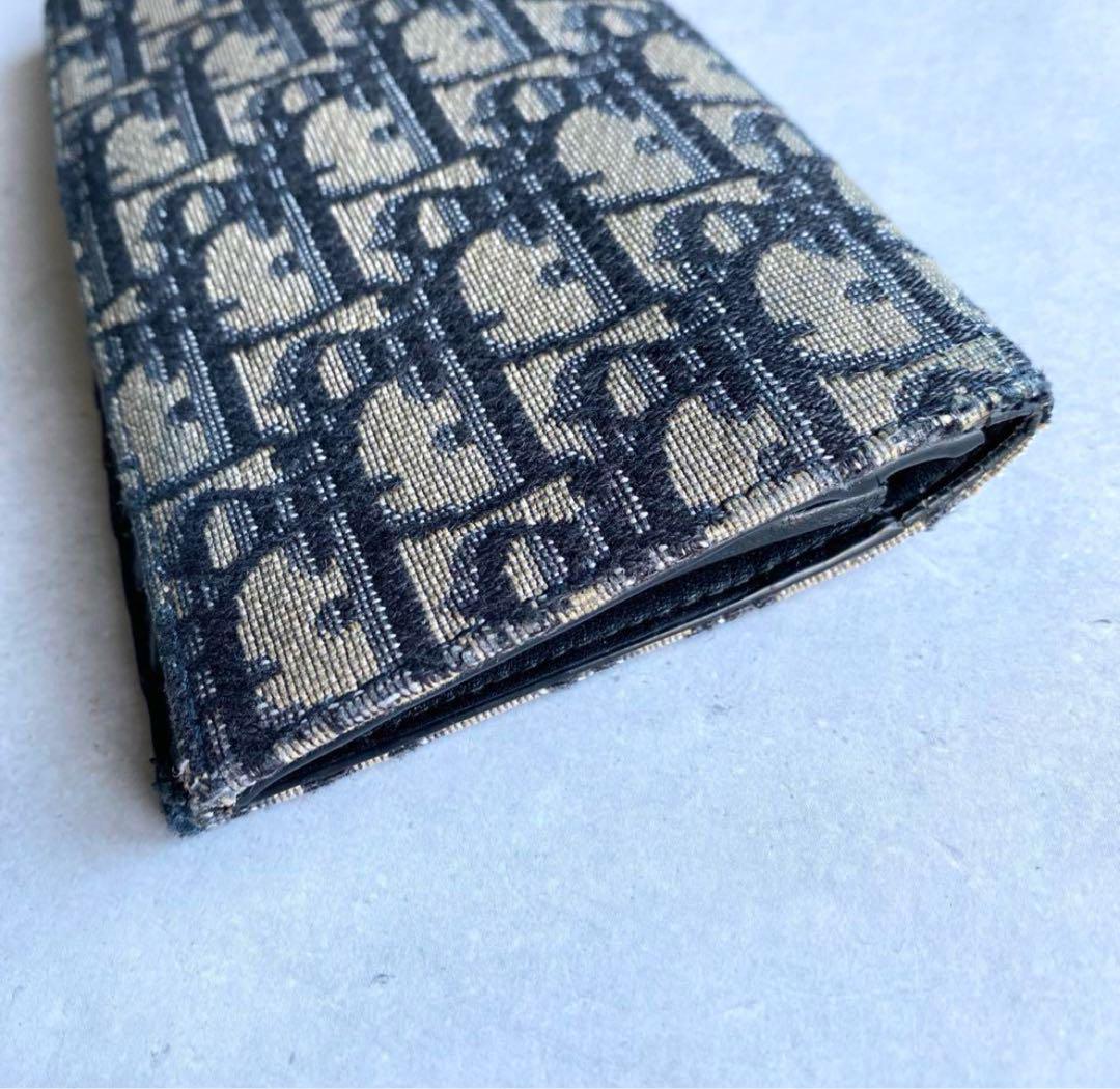美品◆Dior オブリーク バーティカル ロングウォレット トロッター メンズ