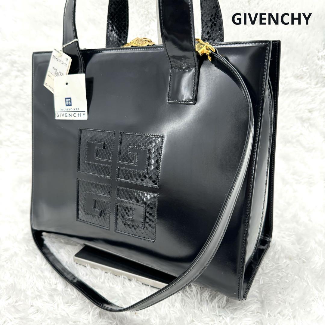 ジバンシー レザー トートバッグ ショルダーバッグ 2way ブラック