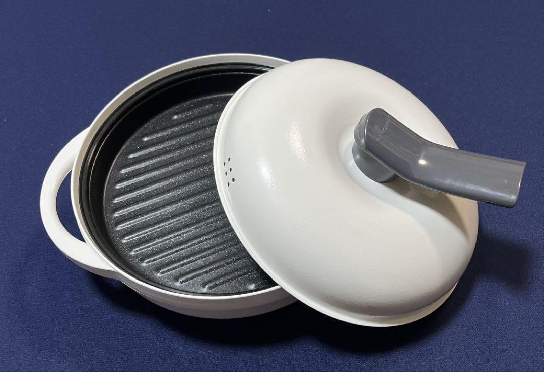 レンジメート プレミアム ホワイト　電子レンジ調理器具 専用レシピ付き