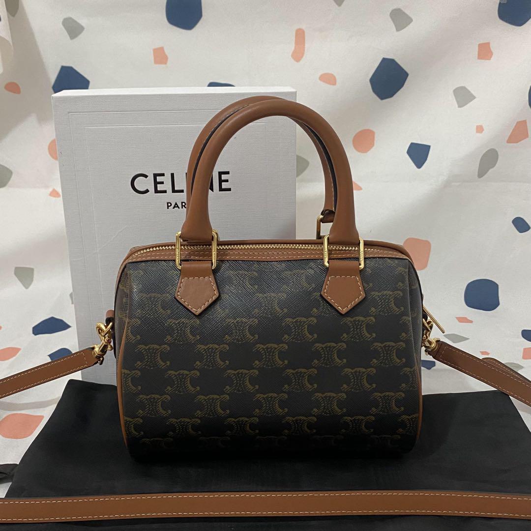 送料関税込★CELINE★スモールボストン トリオンフキャンバス 送料関税込☆CELINE☆スモールボストン トリオンフキャンバス