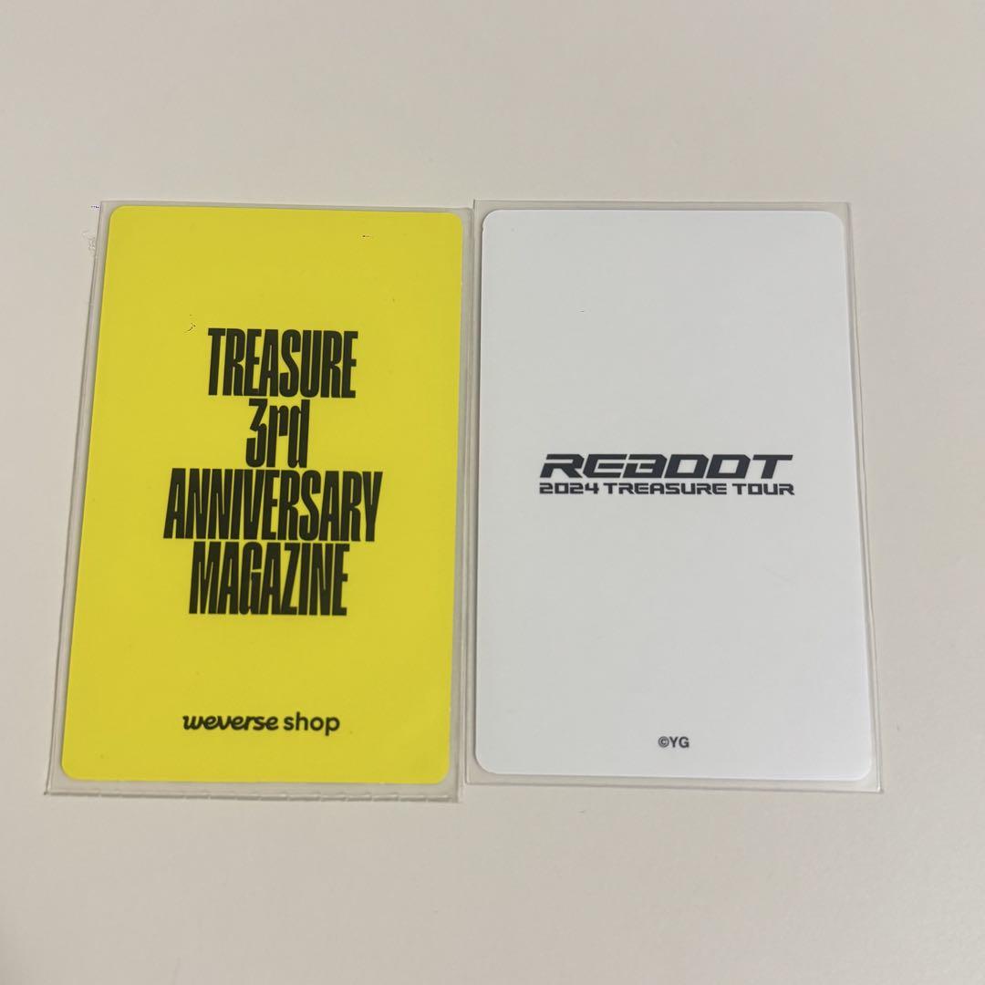 TREASURE ジェヒョク トレカ セット 3周年 マガジン REBOOT