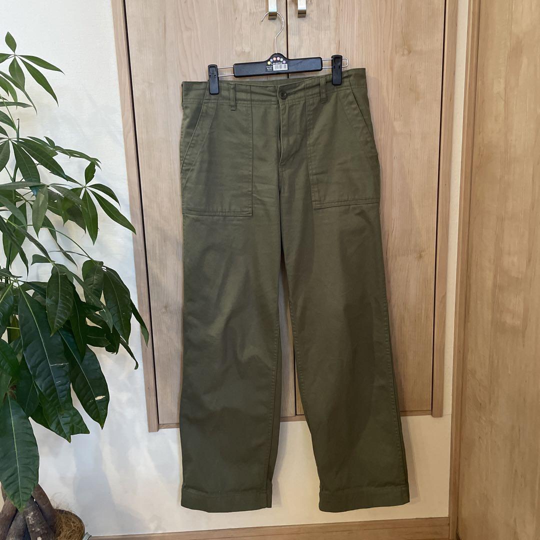 Spick and Span ルーズベイカーパンツ　カーキ40