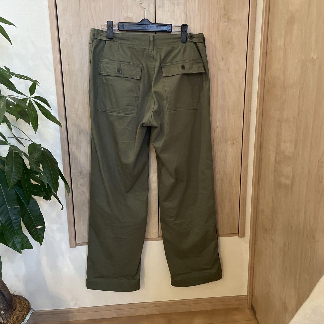 Spick and Span ルーズベイカーパンツ　カーキ40