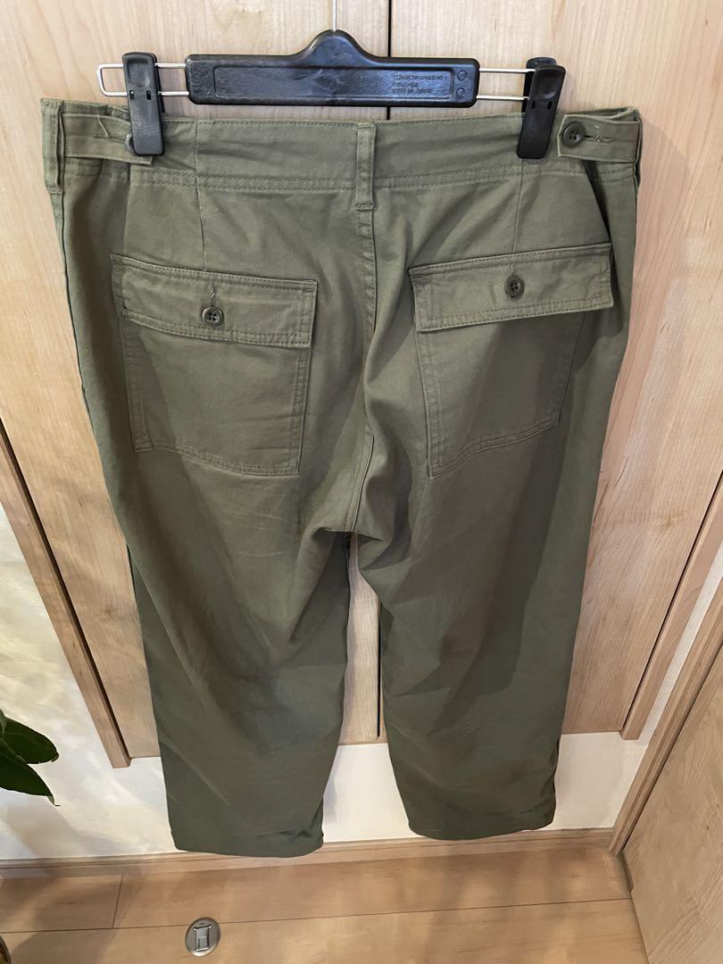 Spick and Span ルーズベイカーパンツ　カーキ40