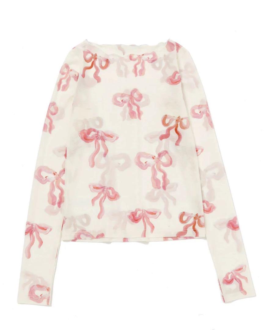 あさぎーにょ PINK RIBBON SEE-THROUGH TOPS