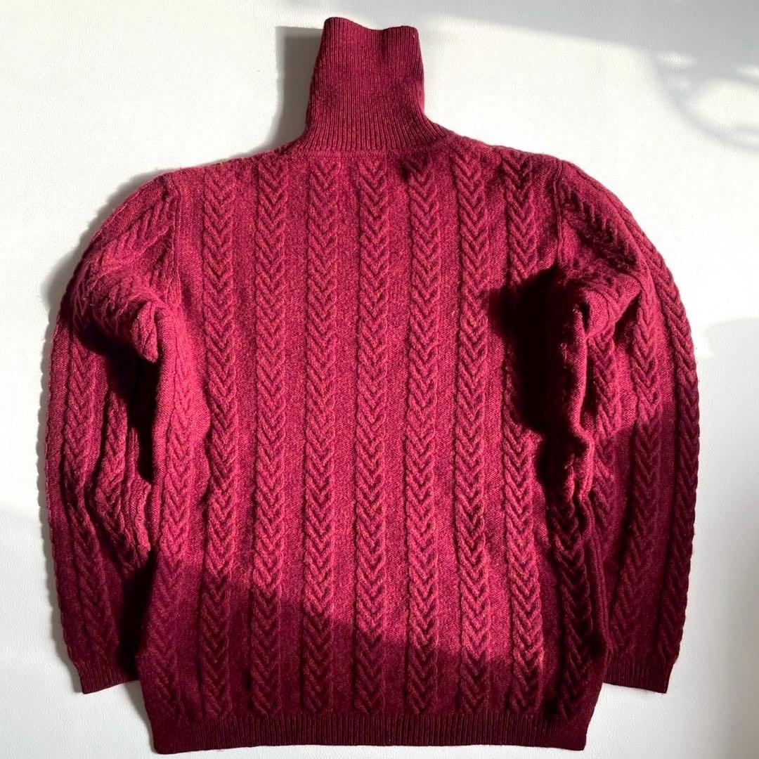 美品 Paul Smith ケーブルニット タートルネック 現行タグ M グレー タートルネックケーブルニット《MORLES》 (MOKN4104-32) | MORLES