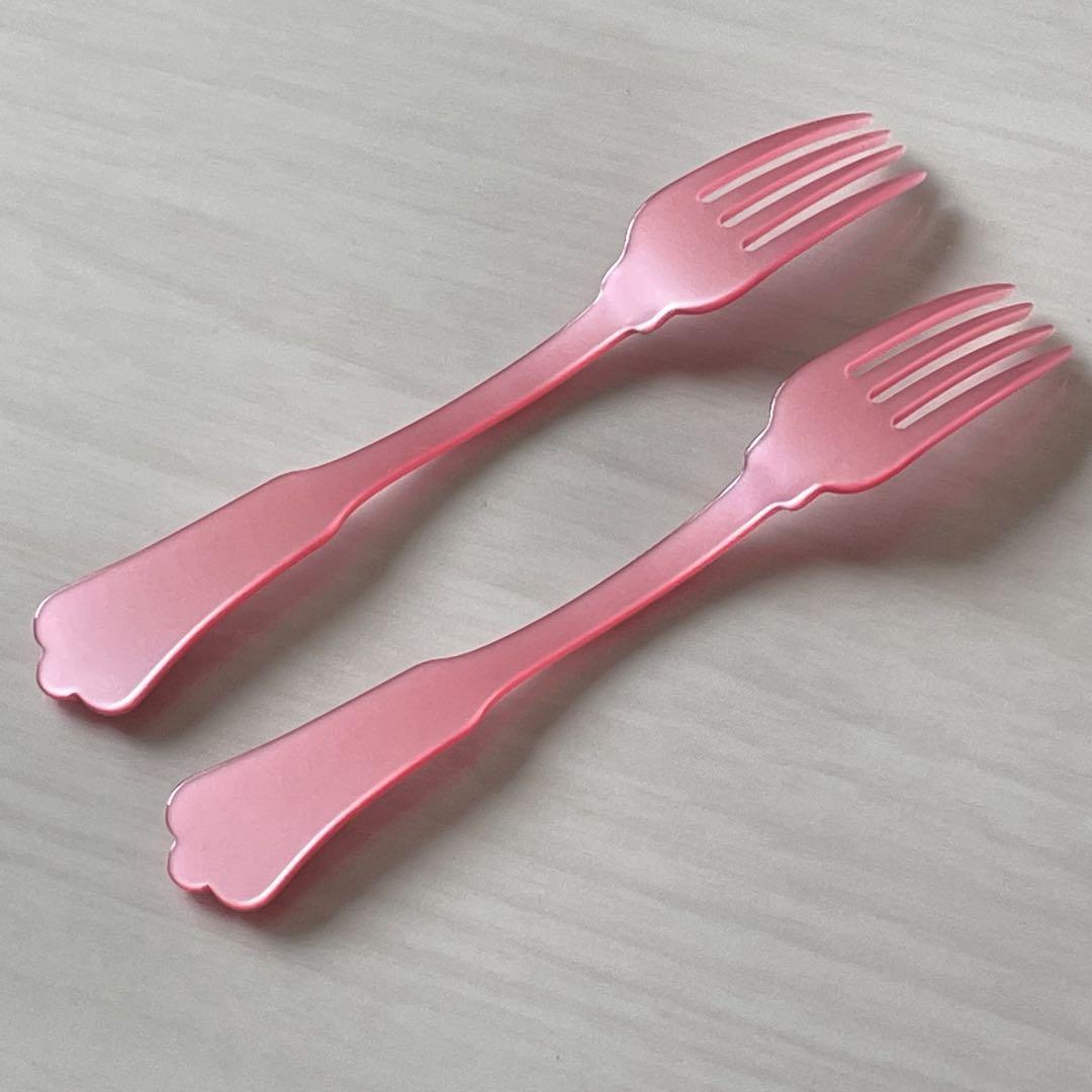 SABRE ケーキフォーク オールドファッション ピンク2点