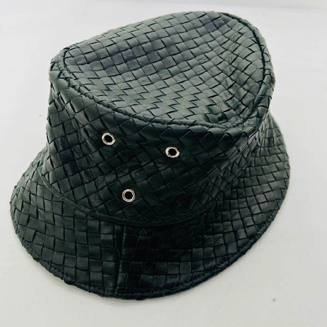 【新品】BOTTEGA VENETA バケットハット ダークグリーン　保存袋
