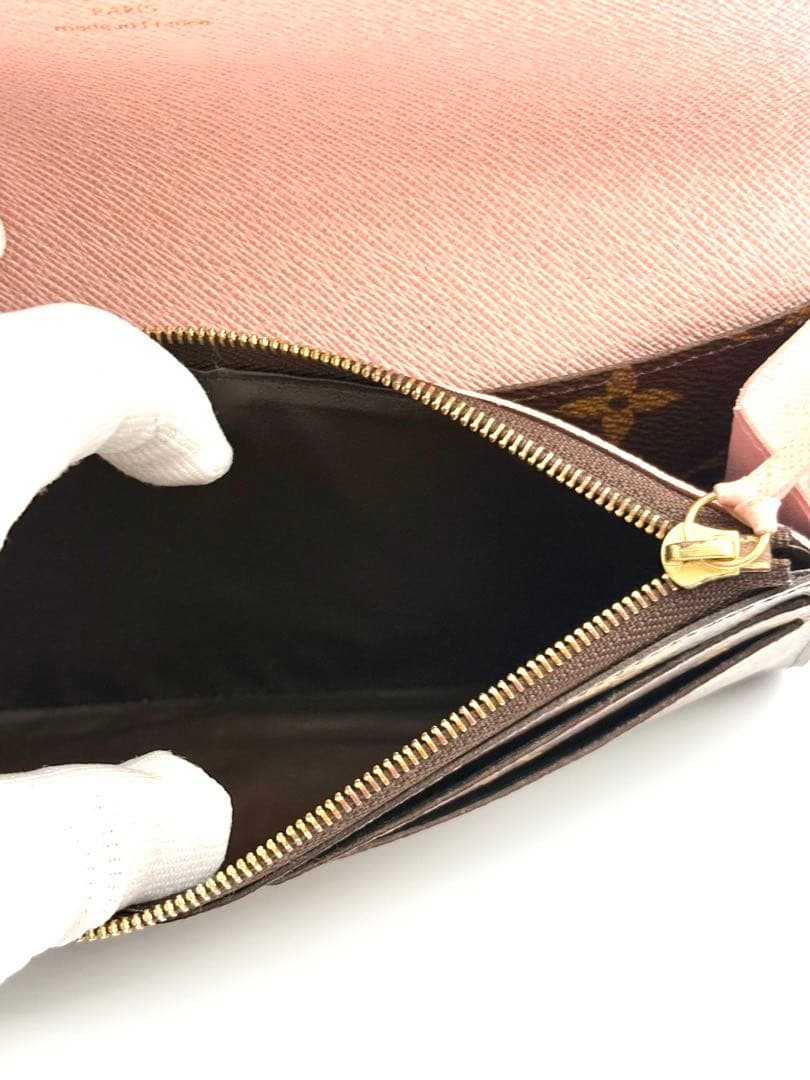 ルイヴィトン モノグラム エミリー ローズバレリーヌ 長財布 新型