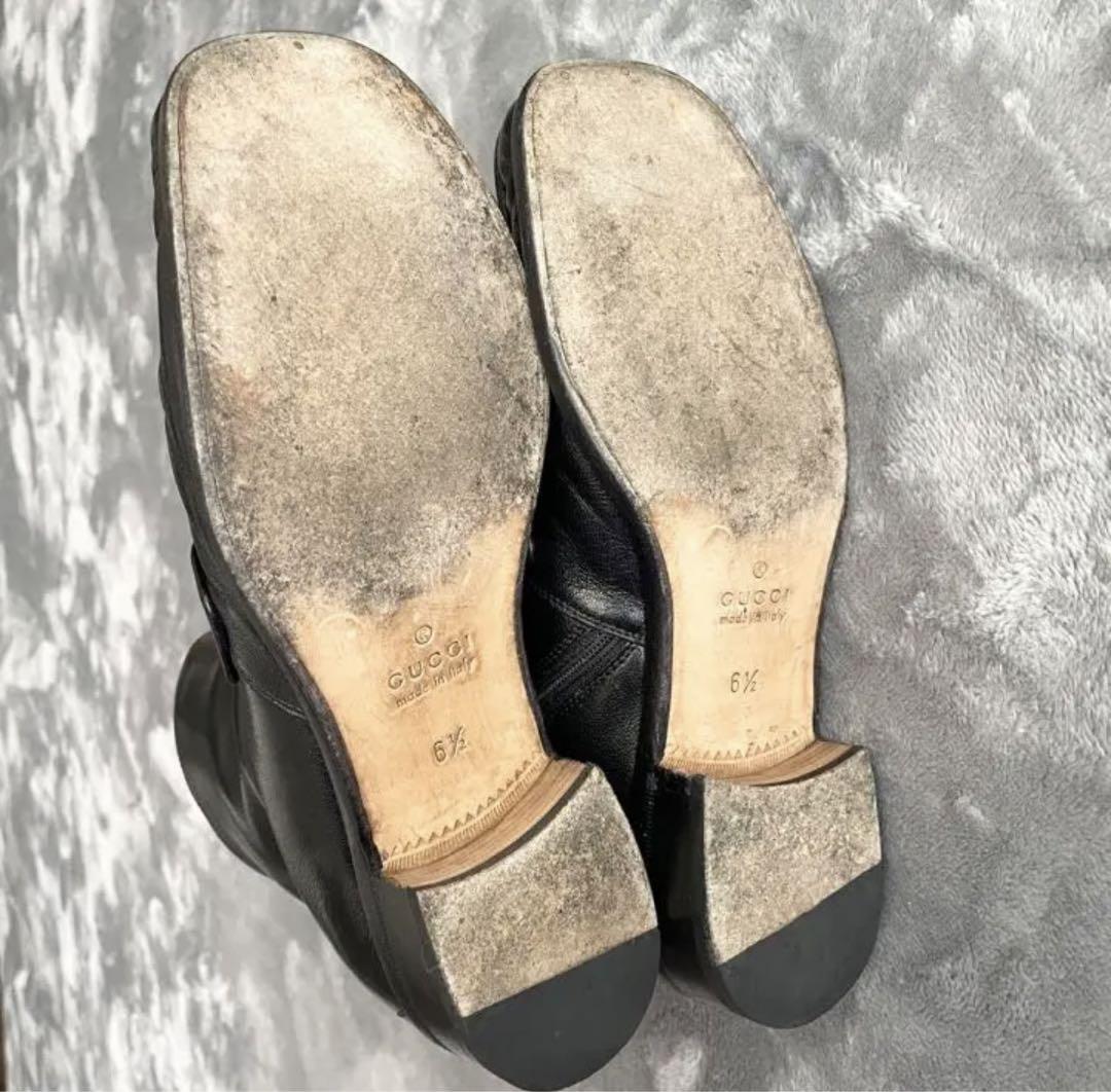 美品】GUCCI グッチ スエード レザー ホースビット ローファー