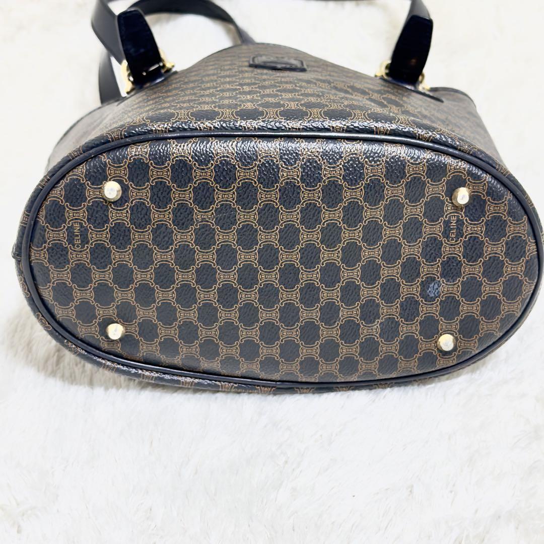《極美品》CELINE セリーヌ マカダム柄トート 希少90sヴィンテージ旧ロゴ