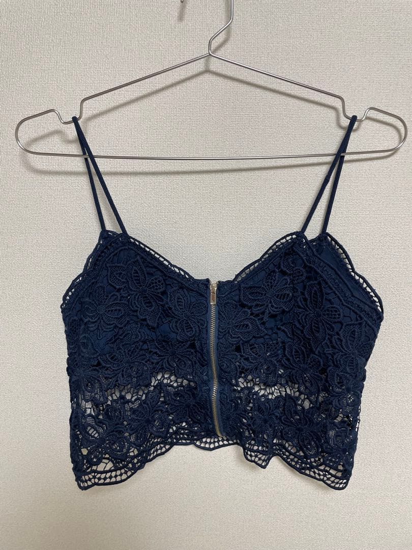 ネイビー レース キャミソール Fサイズ ネイビー レース キャミソール Fサイズ