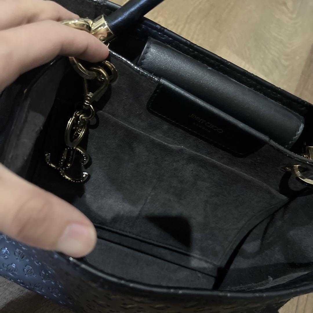 【美品】JIMMY CHOO ジミーチュウ ヴァレンヌバック レザー×スエード 美品】JIMMY CHOO ジミーチュウ ヴァレンヌバック レザー×スエード