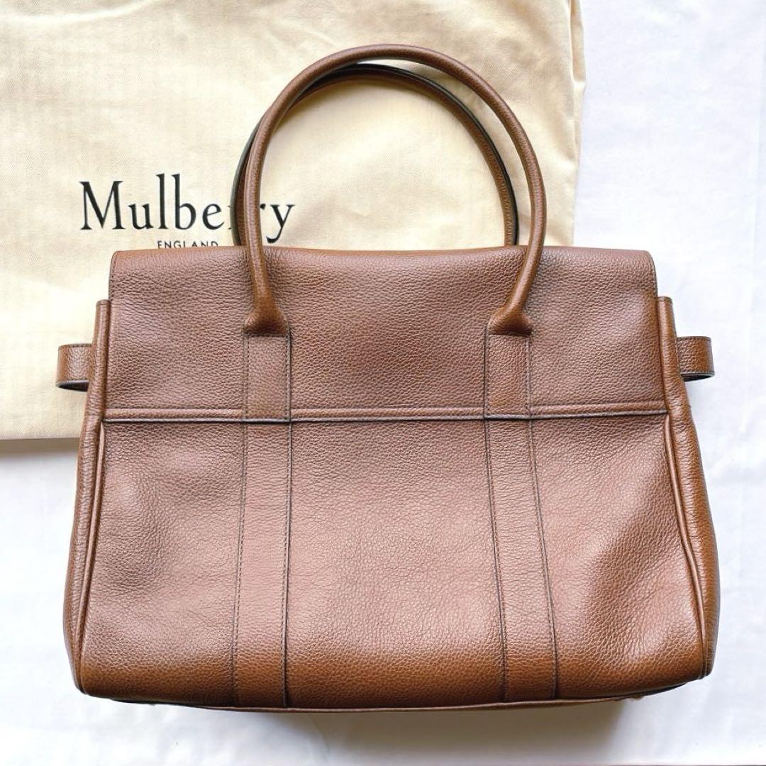 【美品】mulberry マルベリー ベイズウォーター トートバッグ ブラウン