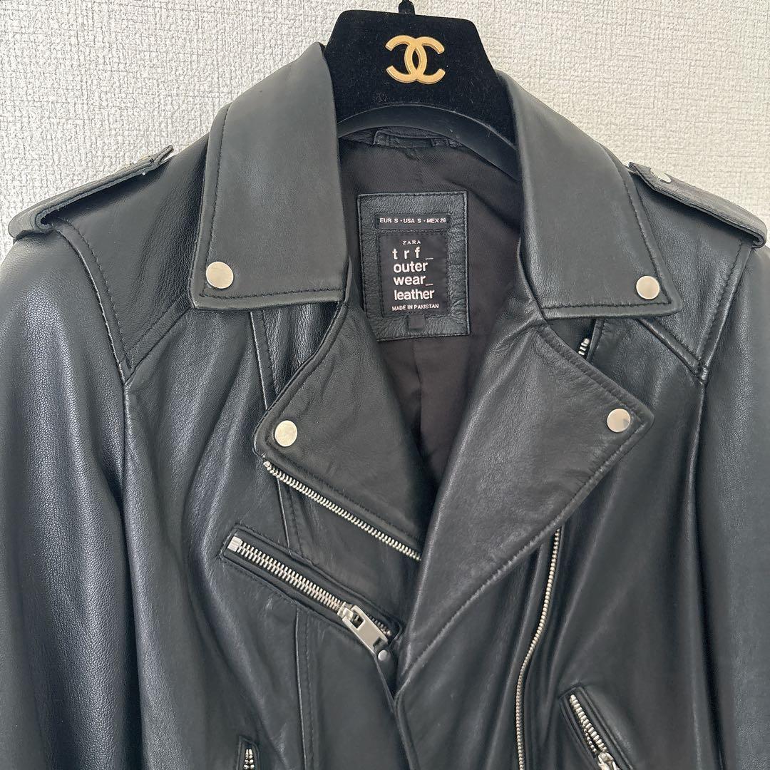 ZARA レザーライダースジャケット S シープスキン　ザラ　本革　ジャケット mdprevattcaulkingandwaterproofing.com