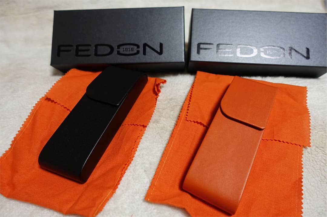 今季ブランド 未使用品 Fedon フェドン ペンケース ブラック オレンジ 2個セット その他 9 360 Growthledge Com