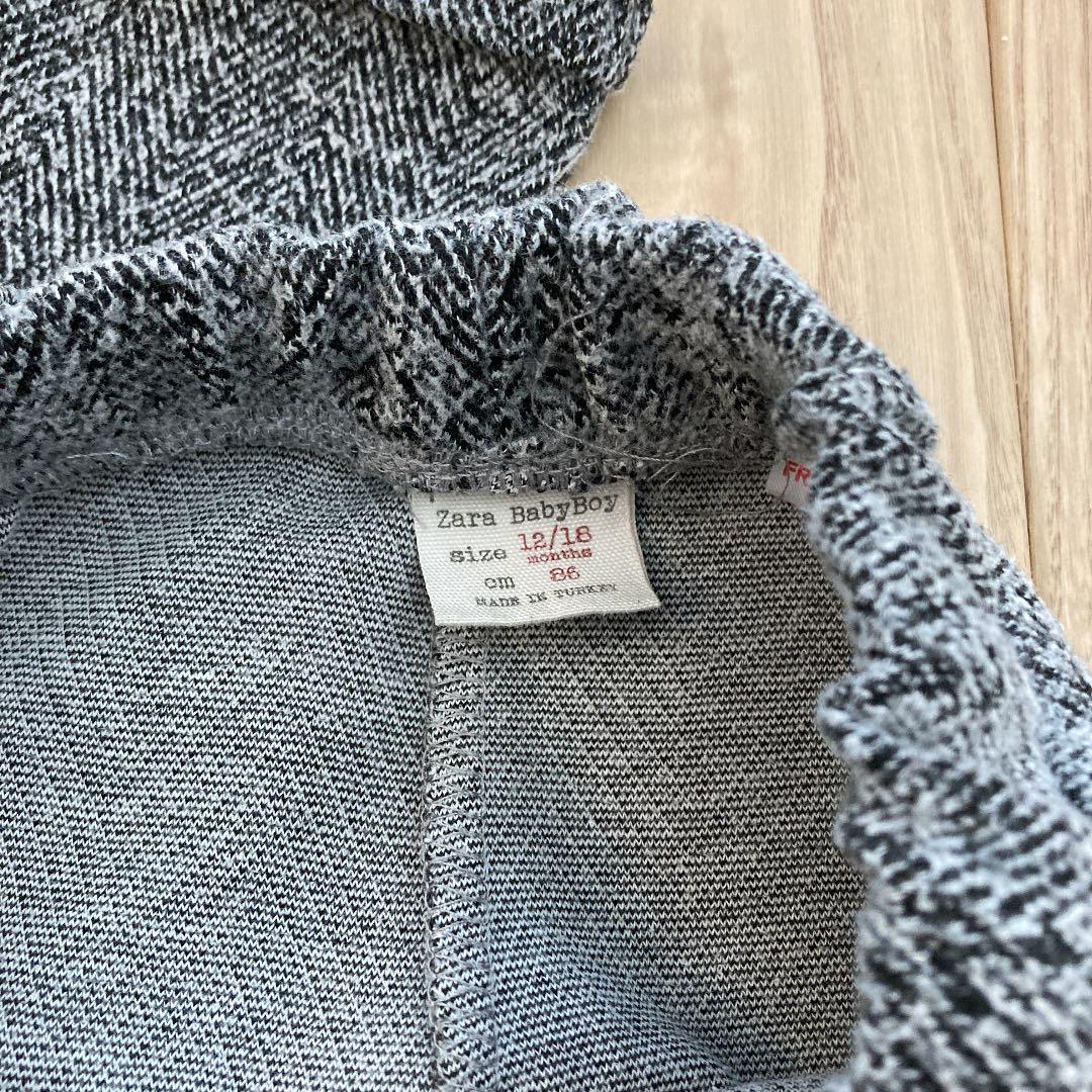 ZARA ベビー グレーパンツ ニット ボトムス ZARA ベビー グレーパンツ ニット ボトムス