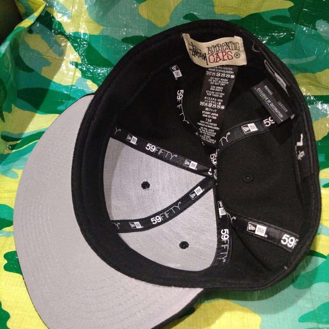 ステューシー　New Era 59FIFTY LAキャップ ブラック