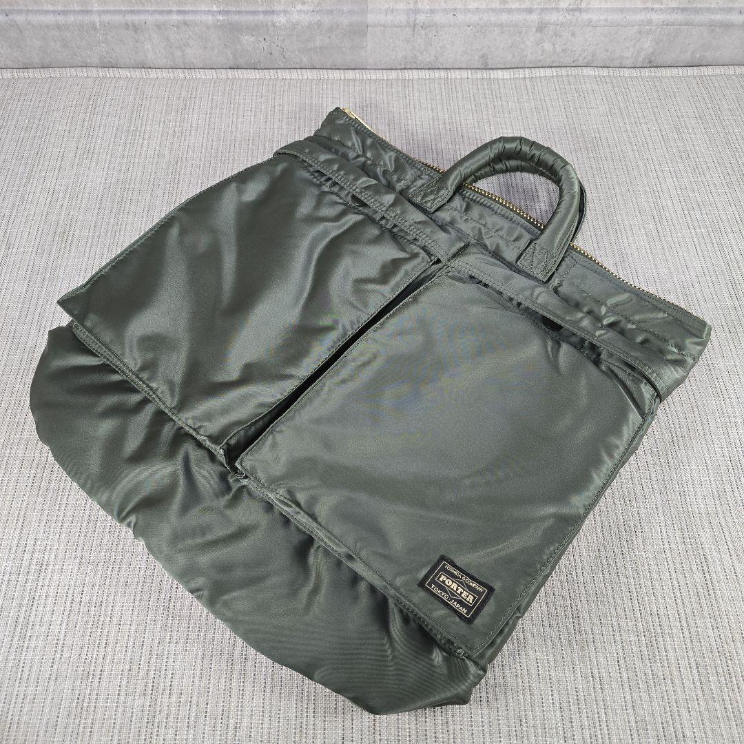 【日本製】 PORTER 未使用 TANKER メルカリ - セージグリーン BAG HELMET バッグ