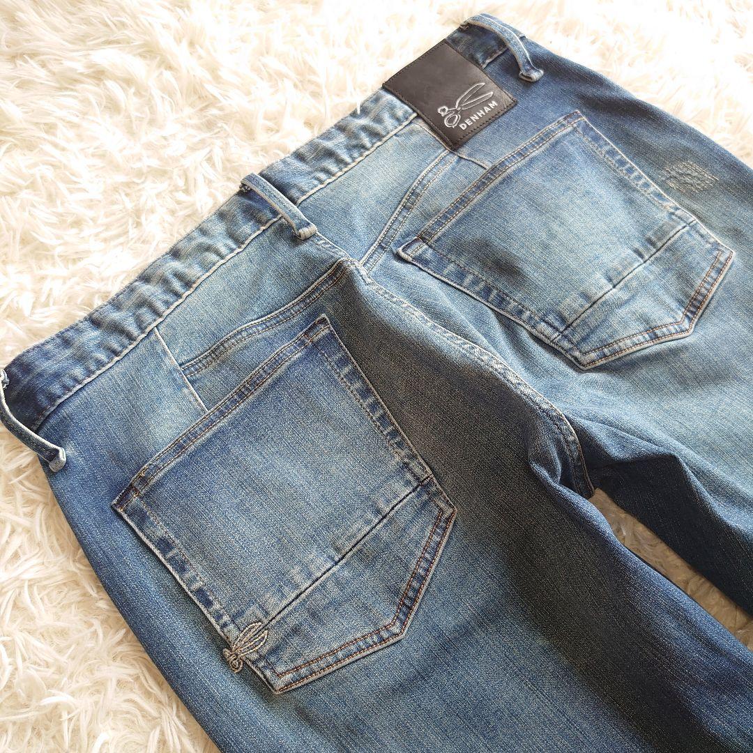 DENHAM デンハム ロークロッチデニム ストレッチジーンズ W34