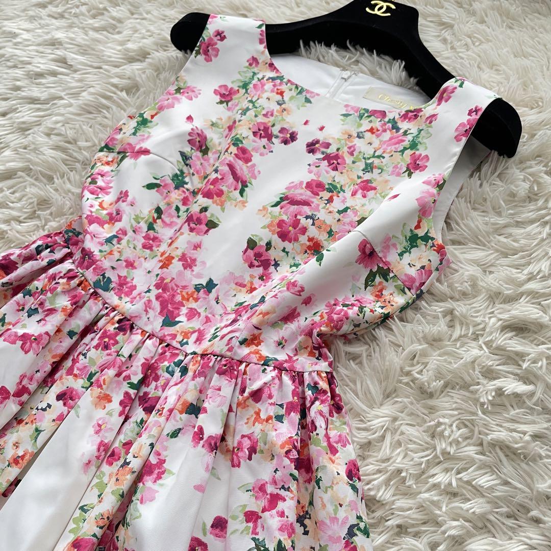 美品✨】Chesty チェスティ 花柄ワンピース Aライン フレア