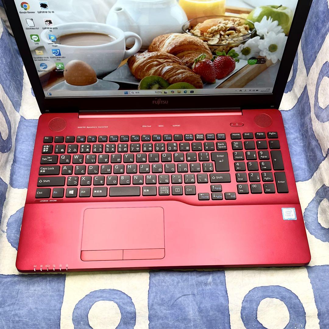 綺麗ブルーレイ☆大人気赤ノートパソコン♪webカメラで副業も！Windows11 Windows11☆大人気赤ノートパソコン♪ブルーレイ☆webカメラで
