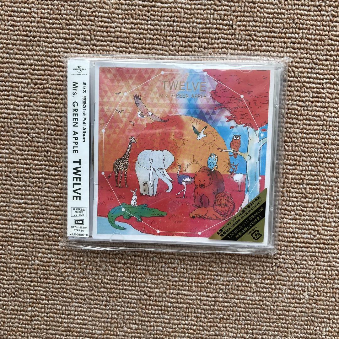 新品未開封 正規品 Mrs.GREEN APPLE TWELVE 初回限定盤 Amazon.co.jp: TWELVE(初回限定盤) - Mrs.GREEN APPLE (DVD付