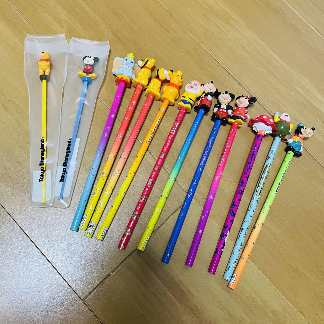 ディズニーランドえんぴつ耳かきまとめ売り13点セット
