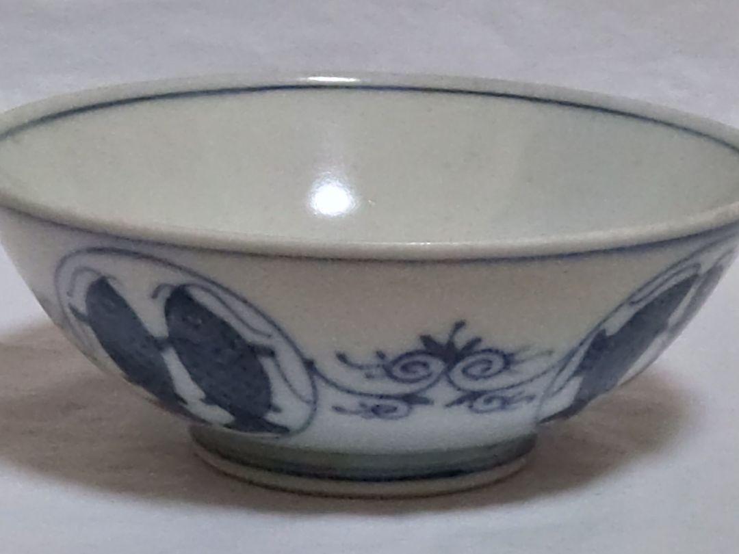 茶道具　青花　染付　平茶碗　抹茶碗